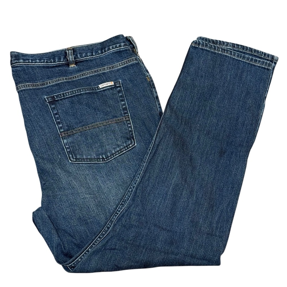 Carhartt rugged Flex Blaine jeans 20W womens original fit straight leg dark wash